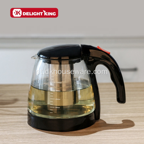 Bule de vidro de borosilicato de alta qualidade com infusor